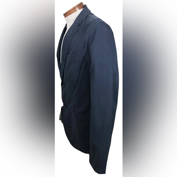 Men's MICHAEL KORS Navy Blue Cotton + Jacket Blazer Tagged 38R NWT NEW WOW! - Picture 6 of 16